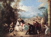 PATER, Jean Baptiste Joseph Concert Champetre oil painting on canvas